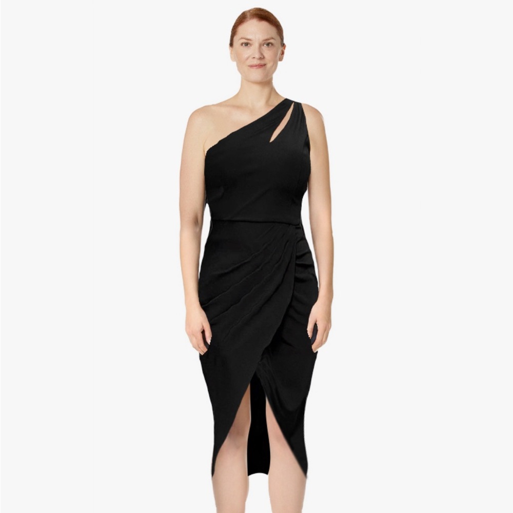 Women’s Black One Shoulder Cut Out Dress